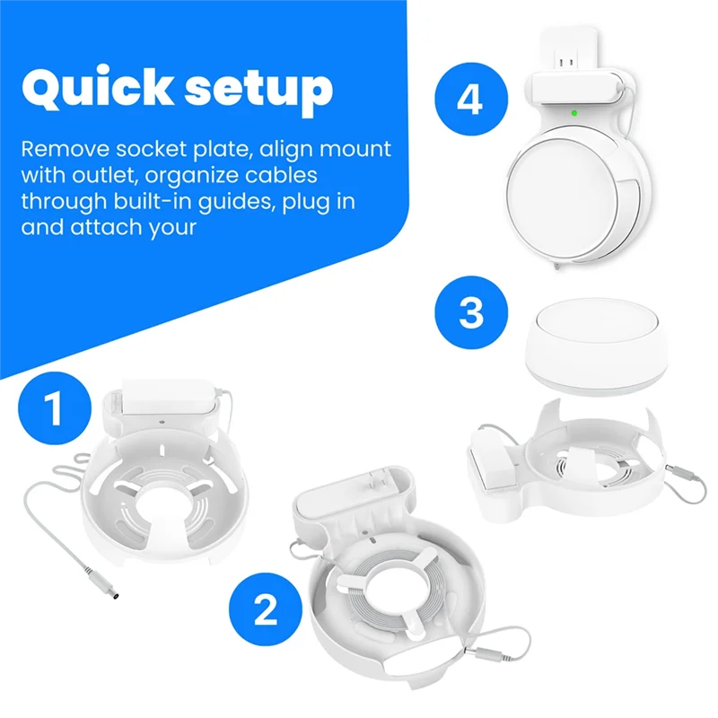 AA60-Router Wall Mount For TP-Link Deco BE23/BE25/BE3600/BE5000 Wifi 7 Wall Mount Home Wifi System 2Pcs