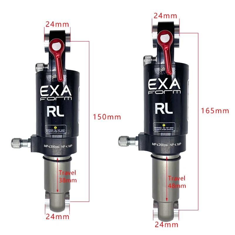 KS EXAform 588RL 582RL 562R for Mountain Bike scooter Air Shock Absorber  Air Chamber Damping Adjustable MTB Rear Shock