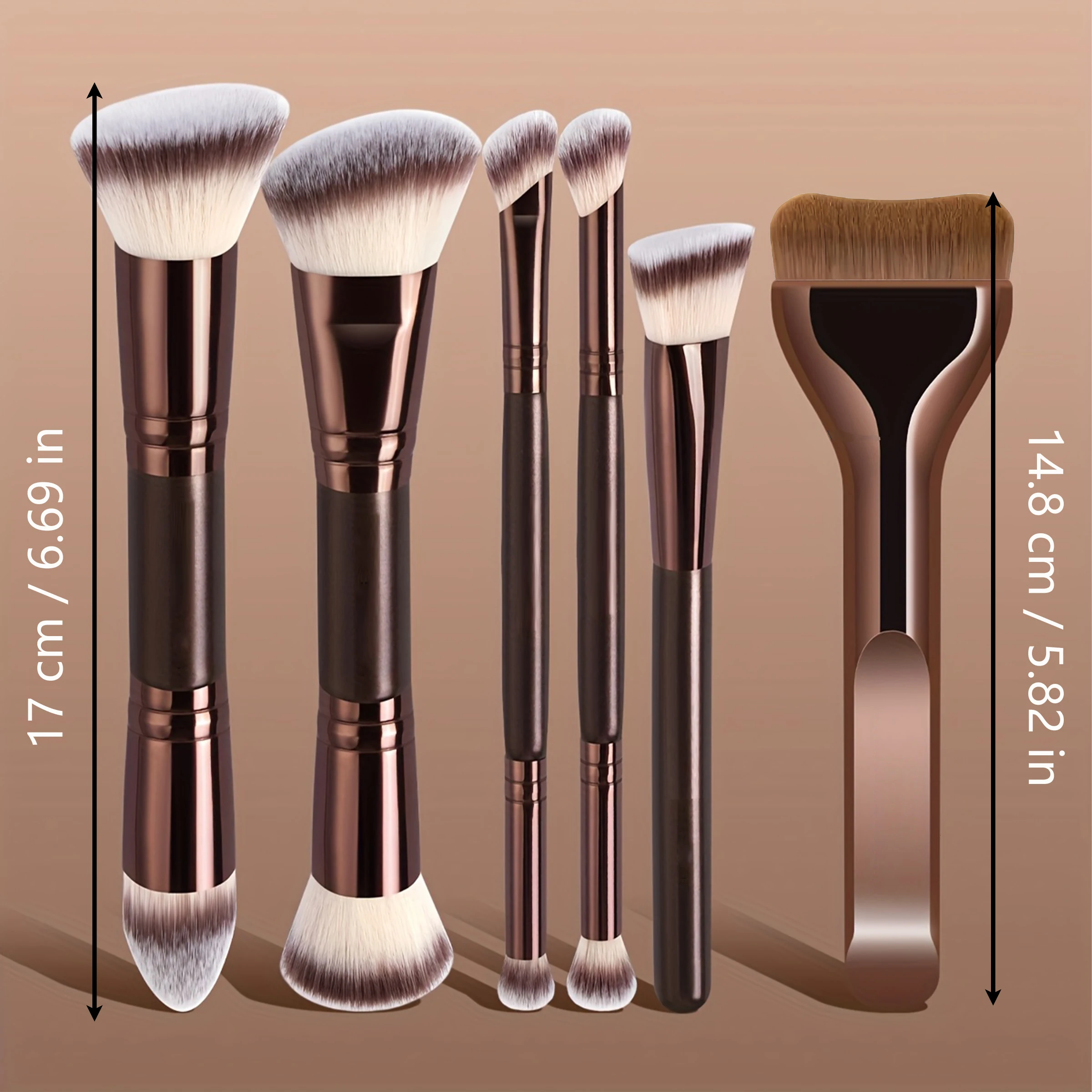6-teiliges Make-up-Pinsel-Set, weiche Borsten, exquisites komplettes Set an Make-up-Werkzeugen – Detail 17