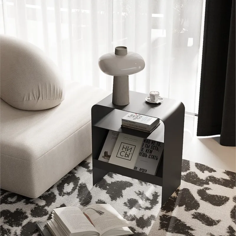 Side Table Small Coffee Table Bedside Light Luxury Internet Famous Living Room Storage Rack Side Cabinet