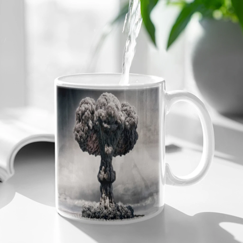 

Interesting Explosion Coffee Mug 11oz Fun Ceramic Coffee Tea Cocoa Cup Handle Tea Drink Cup