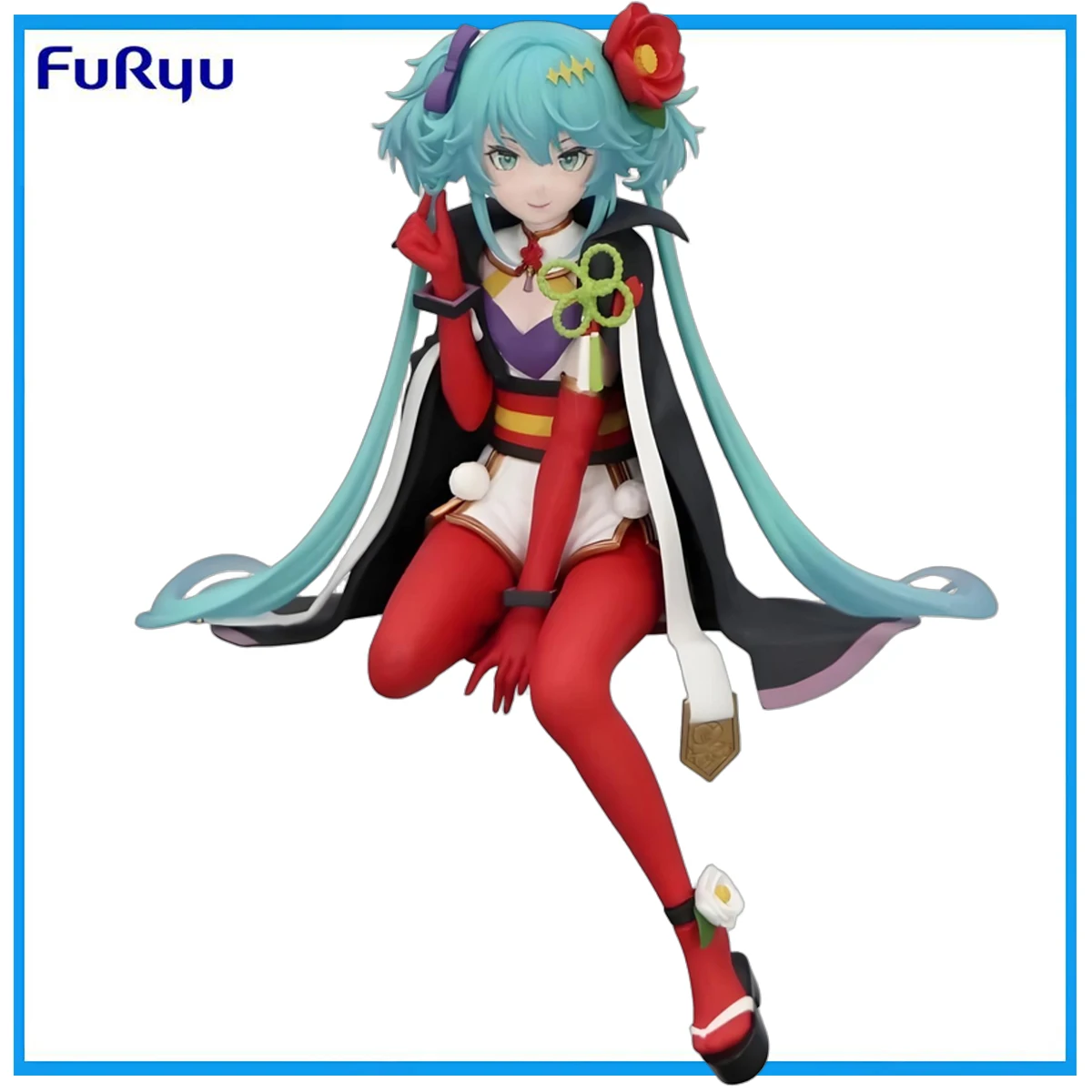 

In Stock FuRyu Original Genuine Piapro Characters Hatsune Miku Flower Fairy Camellia 15cm Model Toys Noodle Stopper Figure Gift