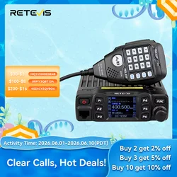 Retevis RT95 Radio Coche con Pantalla Emisoras de Radioaficionado Multibanda Autoradio VHF UHF Walkie Talkie Largo Alcance Profesional Radio Aficionado Para Coche Ham Radio 25W