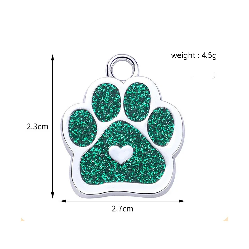 Love Claw Pet Dog Tag Aangepast logo Gepersonaliseerde gratis gravure Cat Puppy Naam ID Tags Anti-verloren sleutelhanger Dog Chain Accessoires