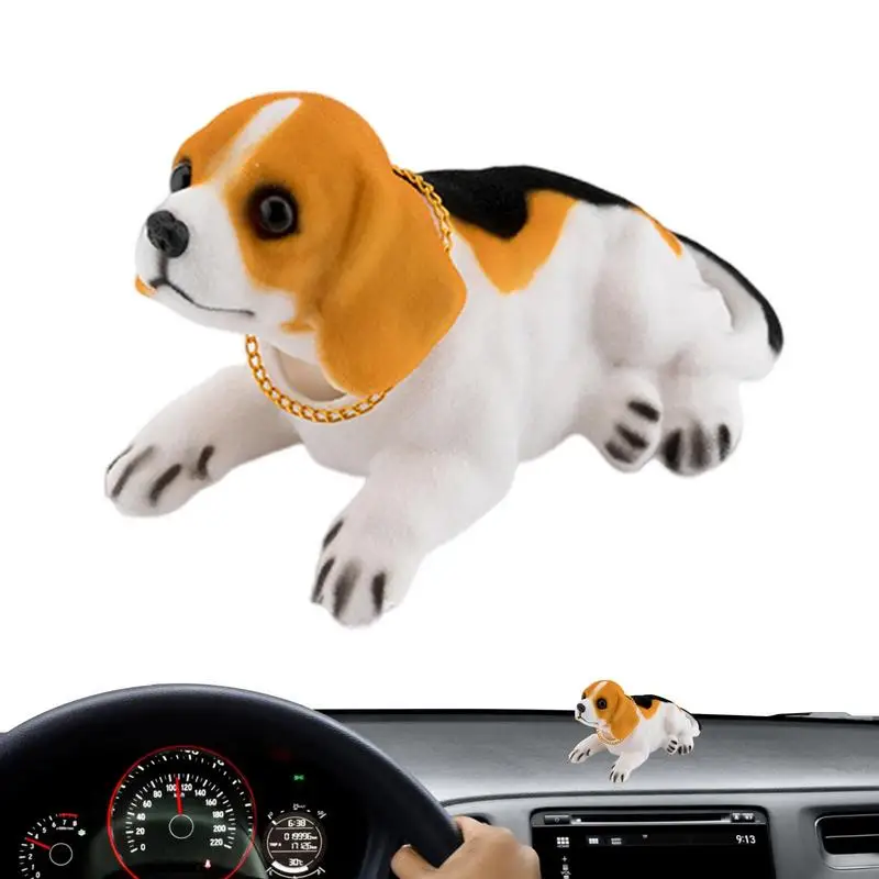 Shaking Head Dog Desktop Ornament Auto Dashboard Ornaments Automotive Shaking Head Dog Doll Pendant Dashboard Nodding Dog Decorr