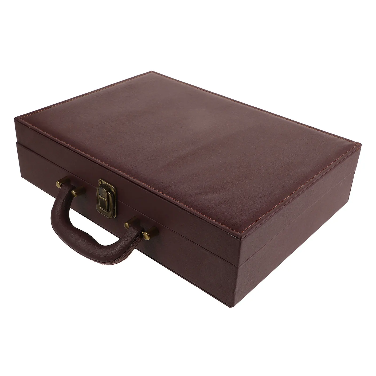 

Real Storage Box Handheld Portable Multifunctional Document Organizer File Case Document Storage Holder