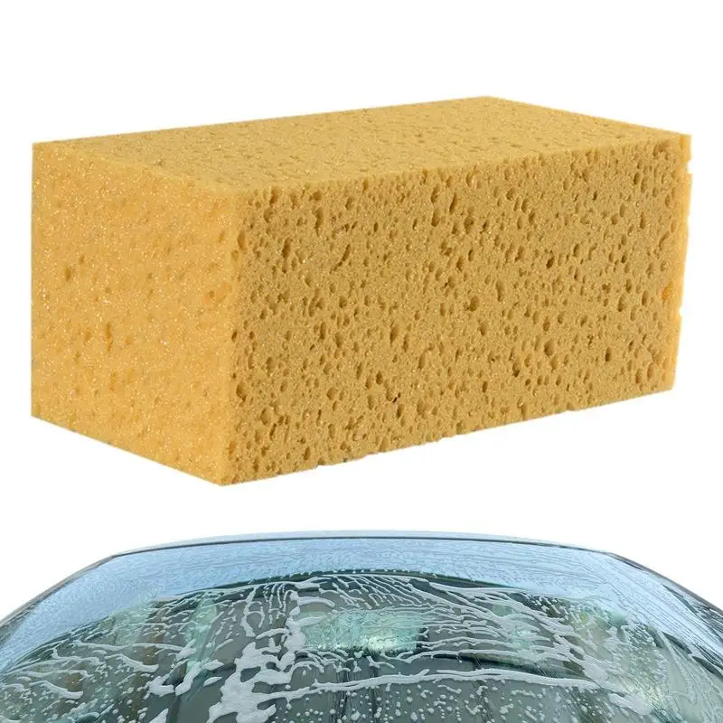 Car Wash Sponge Strong Absorbent PVA Cleaning and Washing yellow Sponge Multi-functional for Household Kitchen and Car supplies