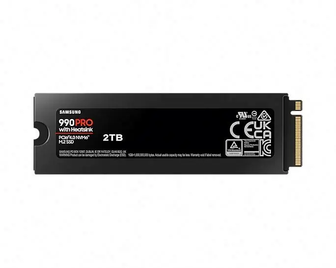 New Product FOR SAMSUNG Solid State Drive MZ-V9P2T0CW 2TB 990 PRO With Heatsink PCIe 4.0 NVMe M.2 SSD