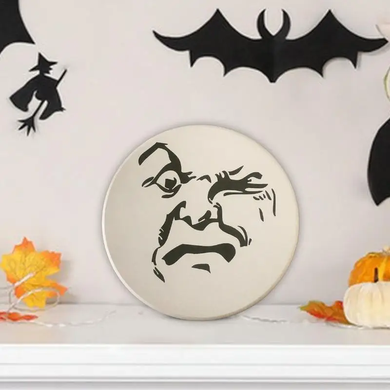 

Halloween Shelf Decor Retro Man On The Moon Sign Board Halloween Home Decor Man On The Moon Sign Board Halloween Shelf Decor For
