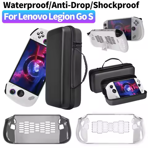 EVA Hard Carrying Case for Lenovo Legion Go S TPU Full Protective Case Waterproof Travel Carrying Bag Anti-Drop Protective Case