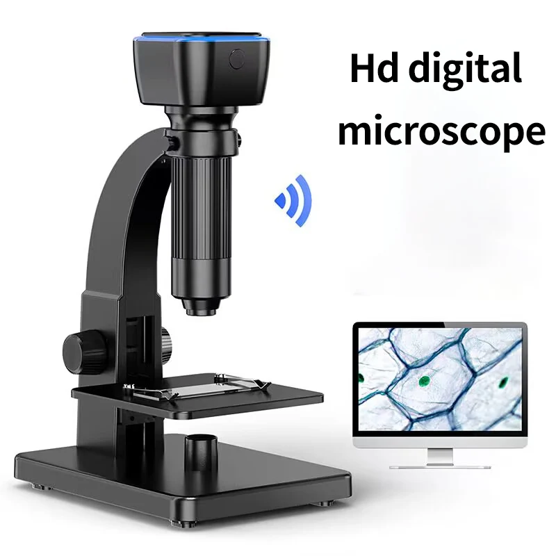 Wifi Digital Microscope 2000X Magnification Cell Microscope 2MP Microscope Camera for IOS Android PC Observing Coin PCB Plants