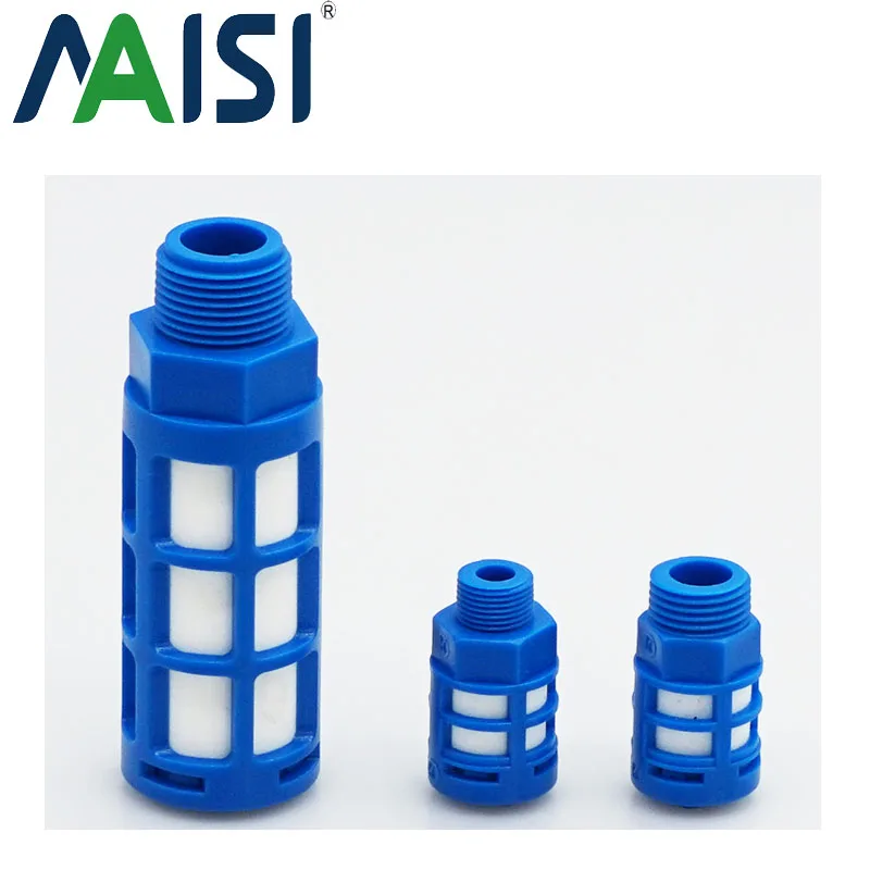 Pneumatic Muffler Absorb Noise Filter Plastic Exhaust  Air Silencer  1/8