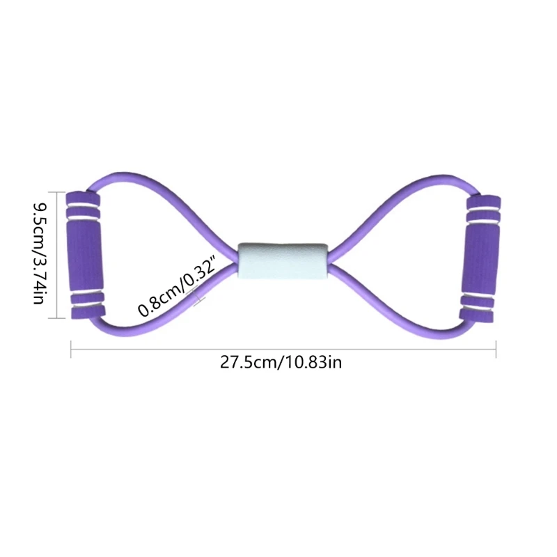 8 저항 밴드 요가 저항 밴드 스트레치 피트니스 밴드 8 모양 끌어 오기 로프 그림 홈 운동 DropShipping