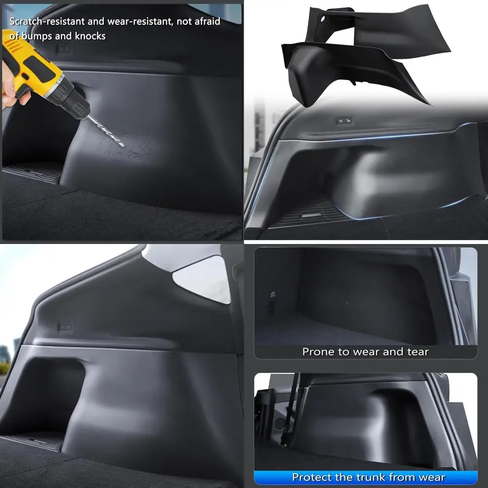Trunk Side Protector for Tesla Model Y Juniper 2025 Left & Right TPE Rear Trunk Side Guard