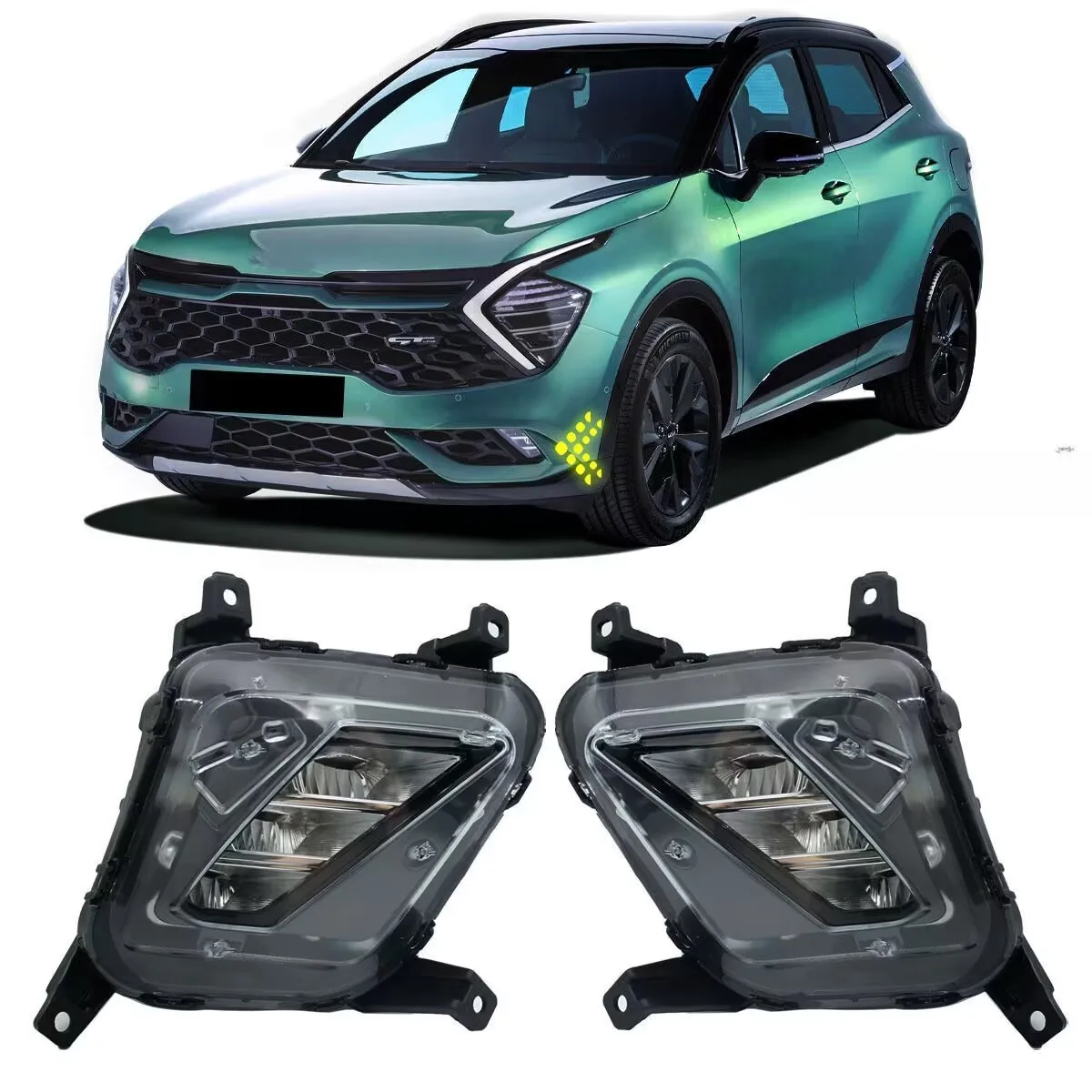 car bumper headlight for Kia KX5 daytime light 2012~2023y auto accessories LED for kia sportage fog light