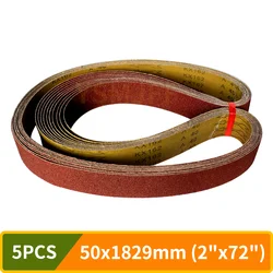 5PCS 1800x50mm Sanding Belt Grinder Accessories 40-1000 Grit 2