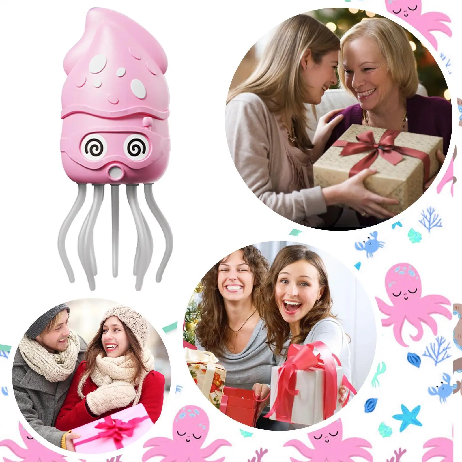 Toy Octopus Dancing Squid Music Toys Interactive Wiggling Robot With Lights And Music For Kids 3 Years Boys Girls Preschool