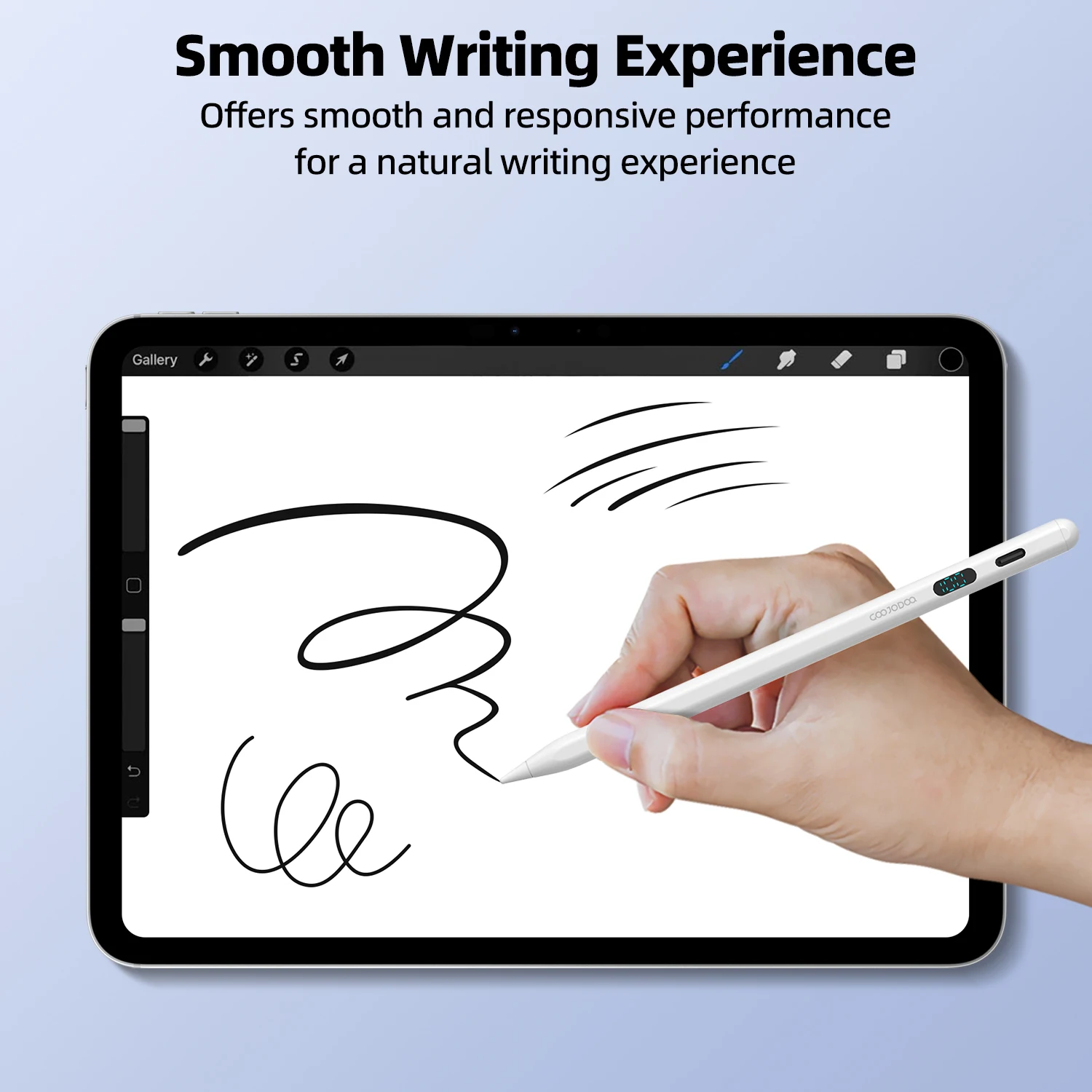 Universal capacitive stylus Smart for Android IOS Tablet Pen  LED Display for iPad Samsung Huawei Xiaomi Tablet&phone Touch Pen