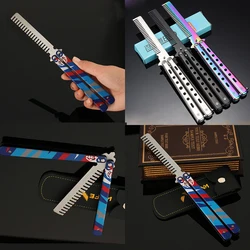 Valorant Yoru's Stylish Butterfly Comb CSGO Butterfly Training Knife Comb Hero Weapons Bakcpack Pendant Birthday Gift