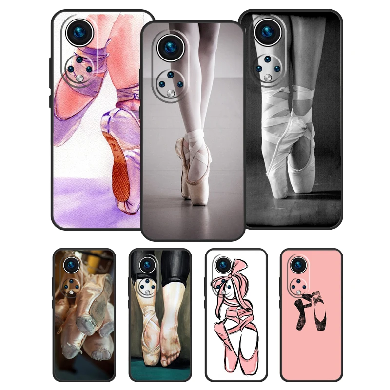 Ballet Shoes For Honor 50 Pro X7 X8 X9 Case For Huawei P20 P30 P50 P40 Lite P Smart Z 2019 Nova 9 5T