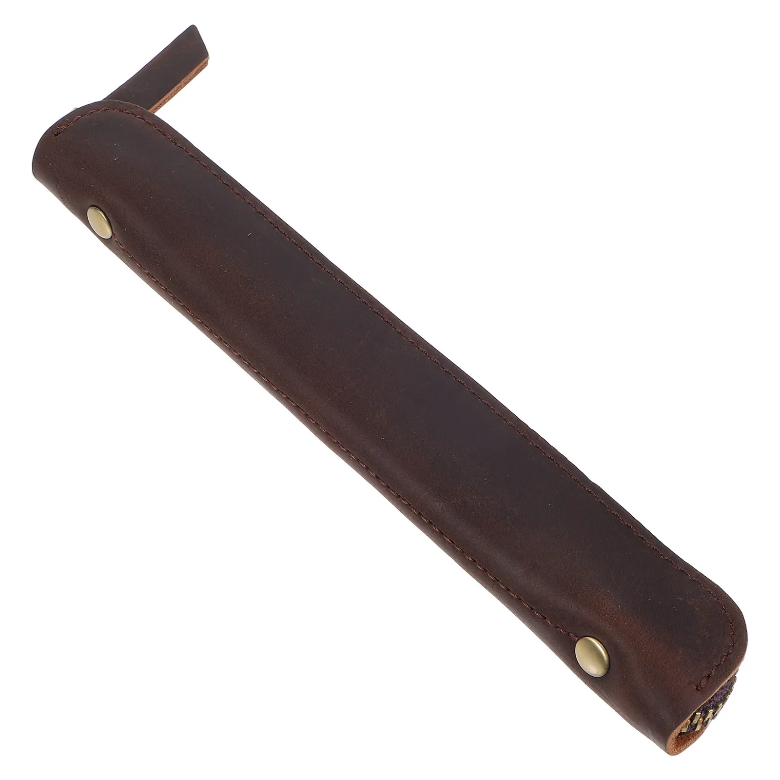 Vintage Pen Case For Fountain Pen Rollerball Pencil Bag Holder Pouch Office College Use Coffee