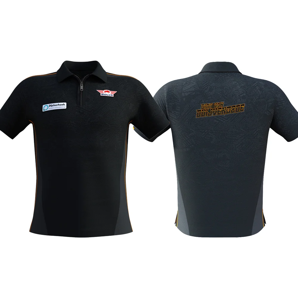 

Футболка Bull’s Dirk van Duijvenbode Match Shirt 2025, спортивная быстросохнущая футболка, мужская футболка, детская одежда, футболка Y2k для женщин