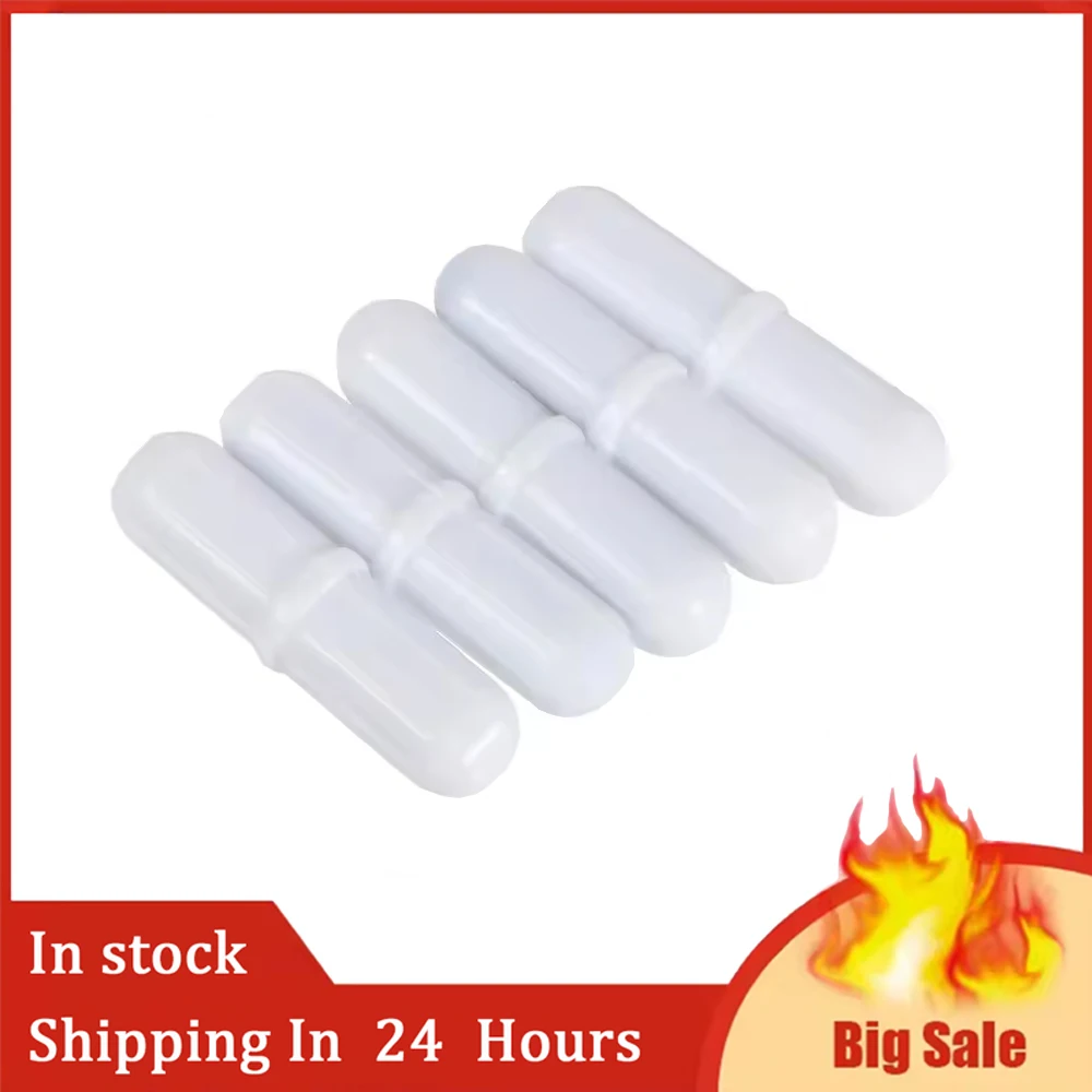 5Pcs Laboratory Magnetic Bar Cylindrical Magnetic Stirrer Rod Stirrer- Mixer Stir Bars Magnetic Stirrer School Laboratory