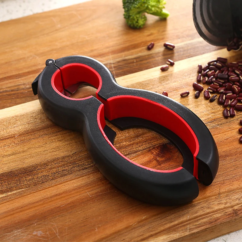 Multi Function Can Beer Bottle Opener 6 In 1 Jar Gripper Can Wine Beer Lid Twist Off Jar Opener Claw Kitchen Gadget Bar Tools