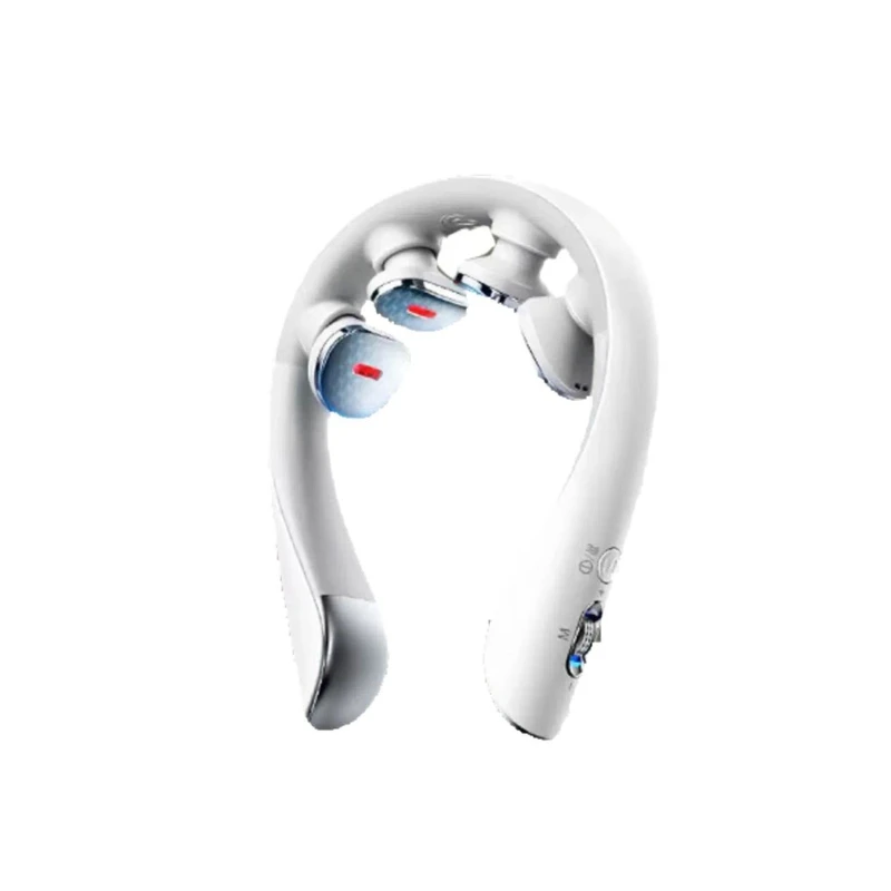 

Cervical spine massager distinguished shoulder pads pull neck red light hot compress moxibustion pulse pocket massager