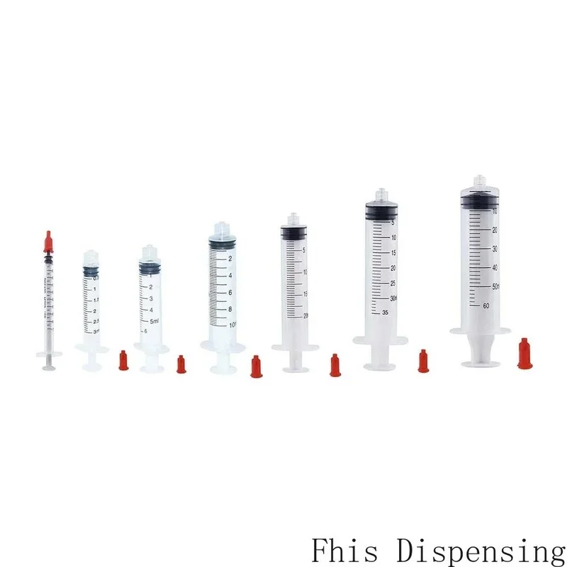 Wholesale Dispensing Syringes 1ml 3ml 5ml 10ml 20ml 30ml 50ml Plastic with Tip Red Cap Pack of 10