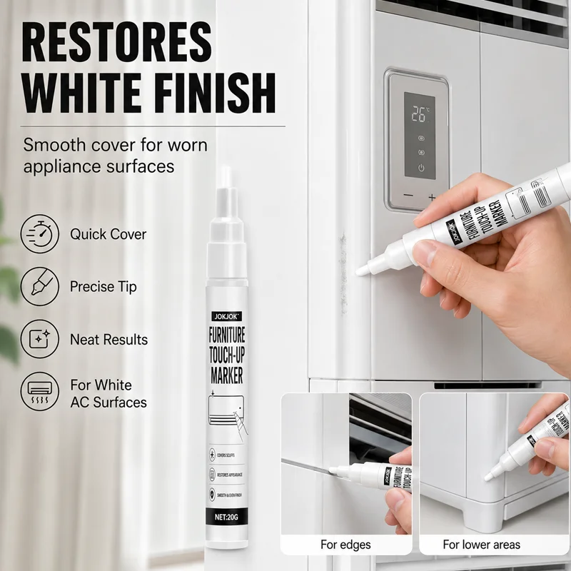 White Air Conditioners, Damaged Washing Machines and Furniture, Color Fading Correction Pens and Markers - Used for Repairing