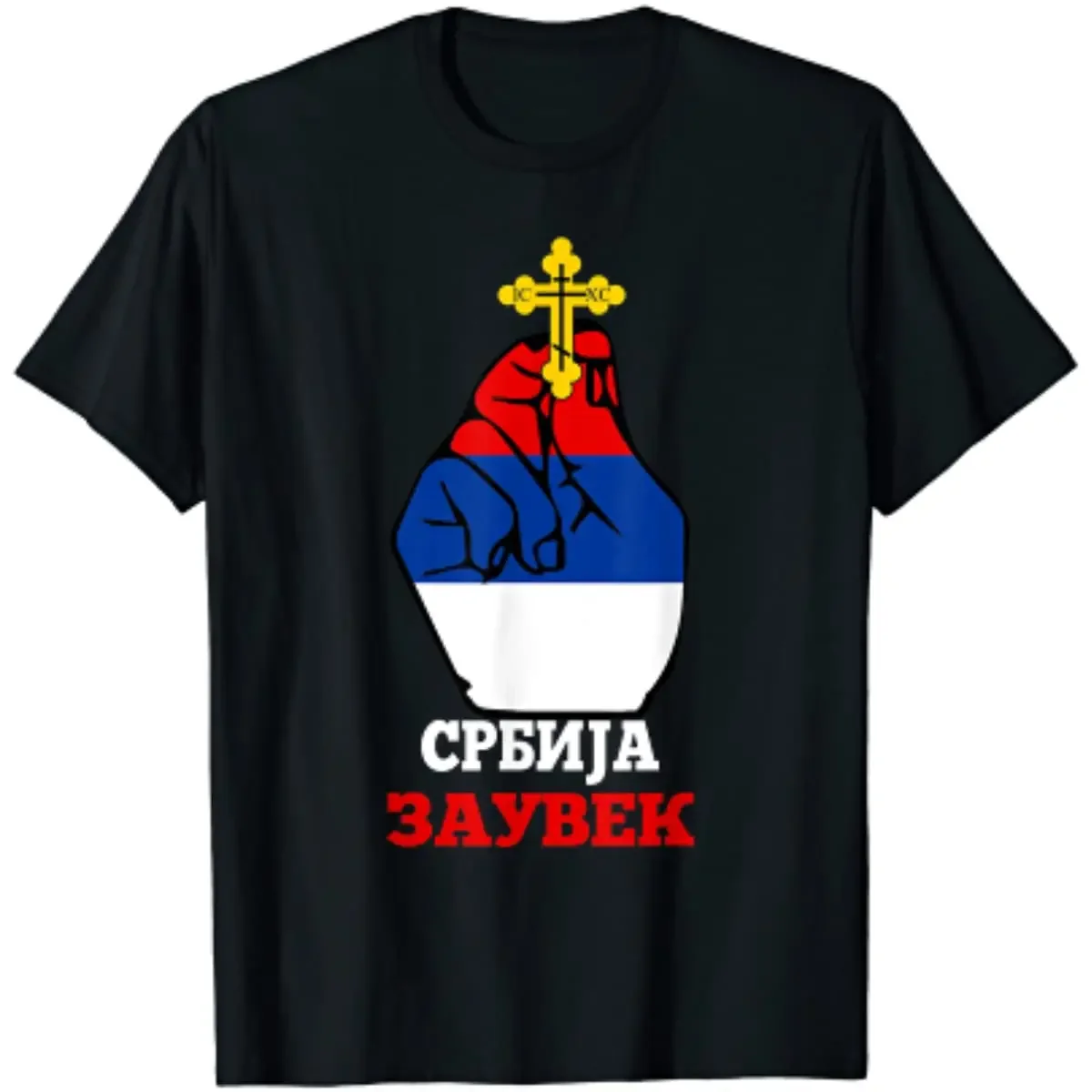 Serbia Flag Eagle for Serbs Srbija Men T-Shirt Short Sleeve Casual Cotton O-Neck Summer Shirt