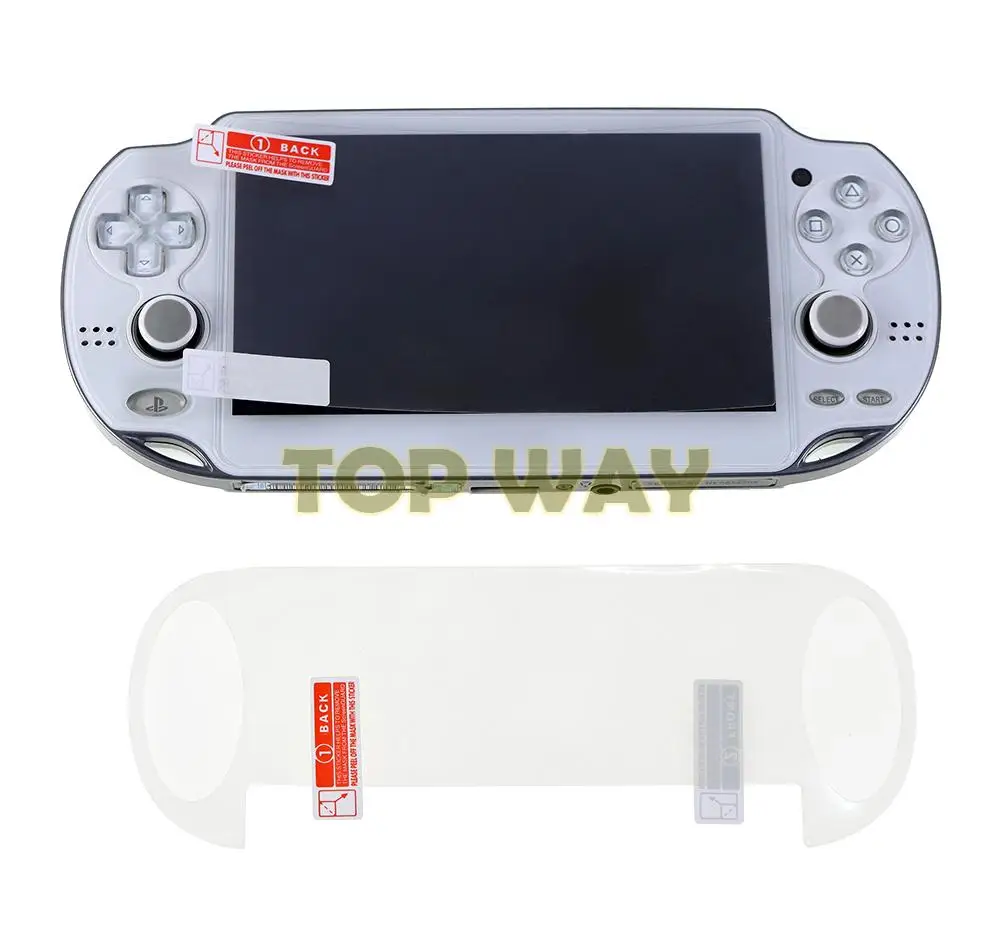 5set anteriore posteriore HD pellicola protettiva trasparente copertura superficiale plastica temperata per Sony PS Vita PSV 2000 PSV1000