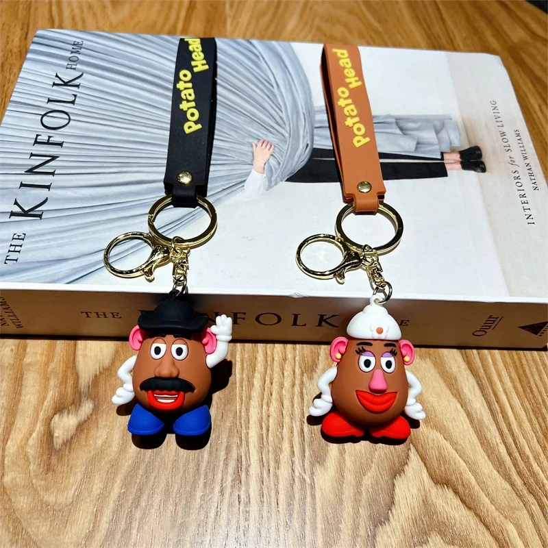 Disney Toy Story Mr.Potato Head Mrs. Potato Head Creative Cartoon Keychain Personalized Anime Movie Character Backpack Pendant