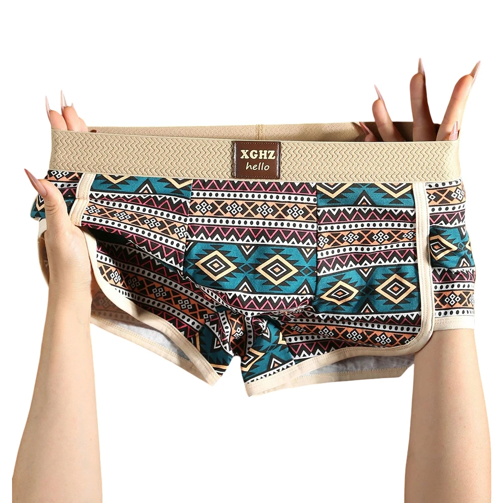 

Men Cotton Boxer Shorts Boxer Classic Style L Breathable Underwear 90 Cotton Fabric Brand New Condition Flat Corner Design