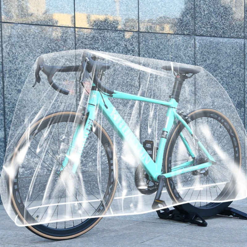 Motorcycle cover Transparent protective cover all seasons outdoor waterproof electric bicycle scooter rain and dust cover