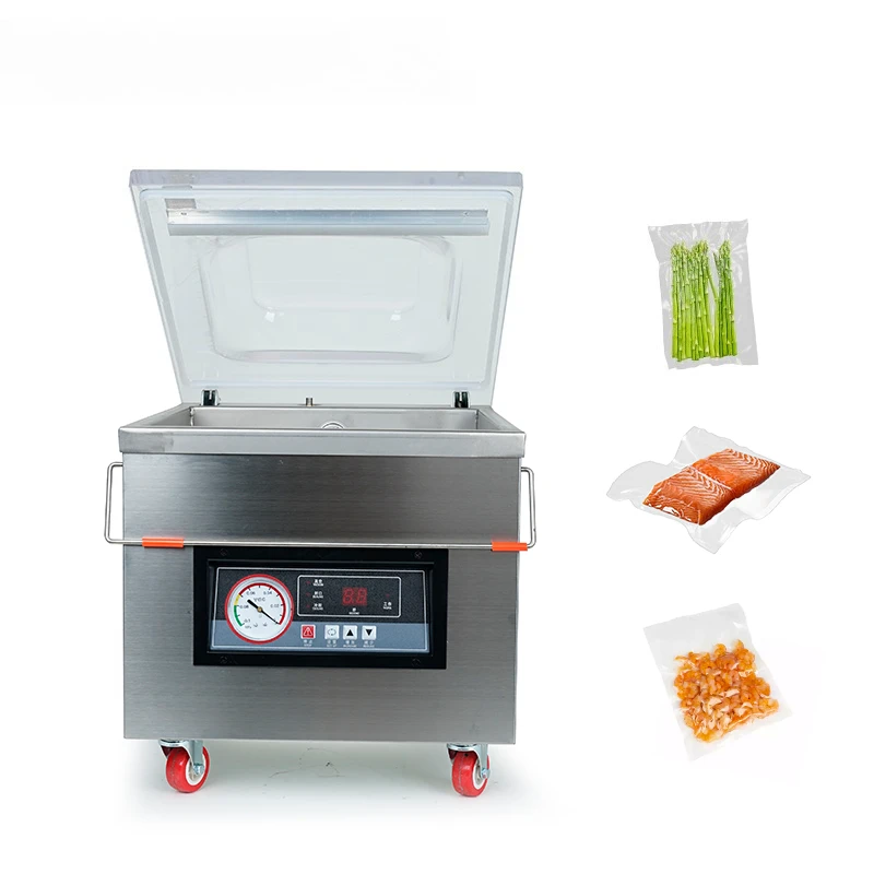 Desktop vacuum food packaging machine Semi-automatic commercial baler Fresh-keeping sealing machine