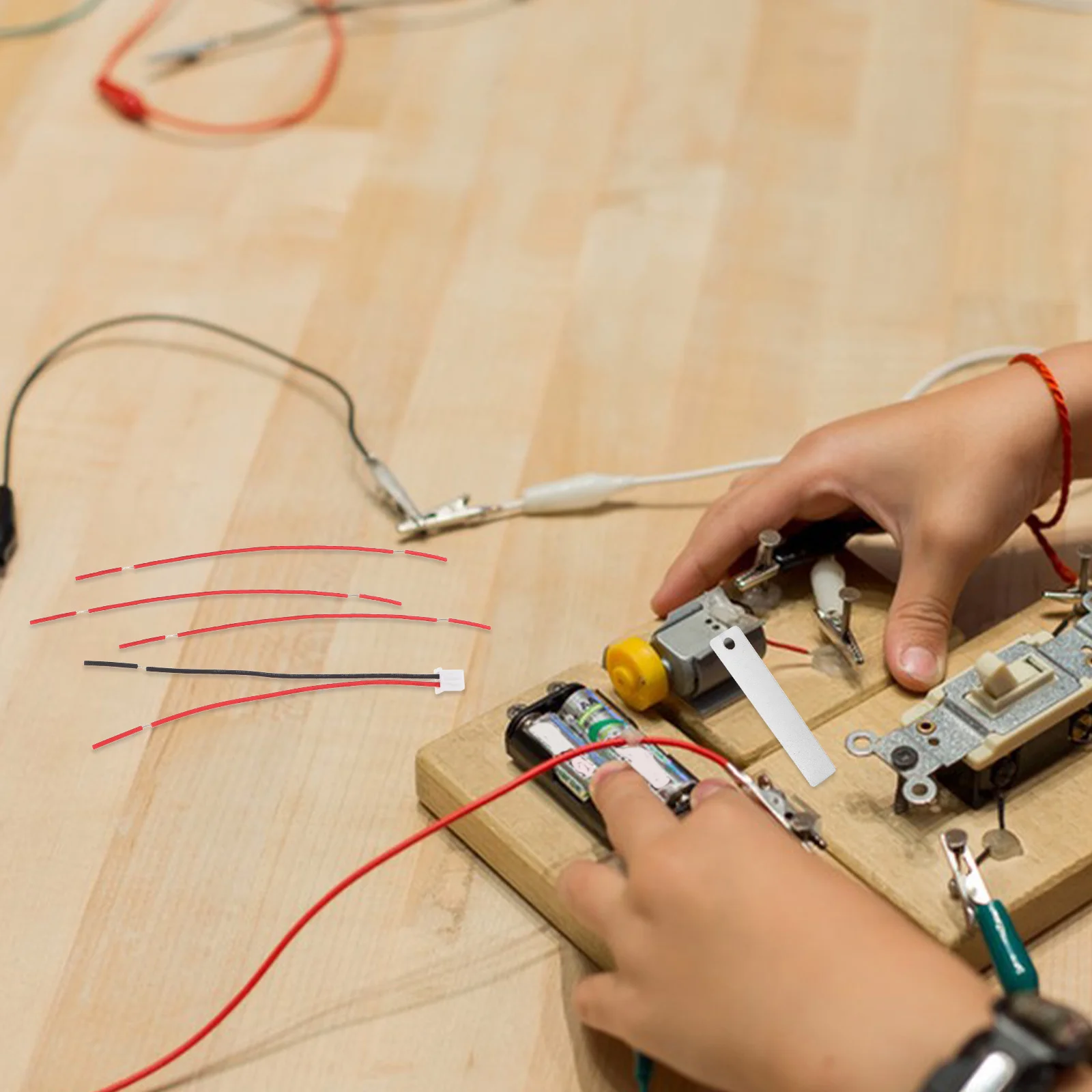 

2 Sets Zinc Copper Plates Potato Diy Fruit Science Experiment Kit For Kids Physics Learning Stem Circuit Kits