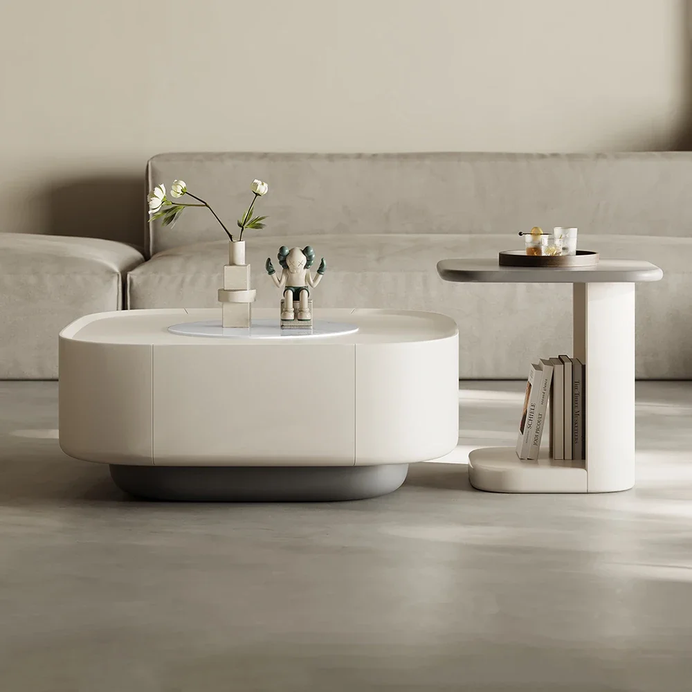 

Nordic Modern Luxury Coffee Table Unique Design Premium Effect Salon Living Room Furniture