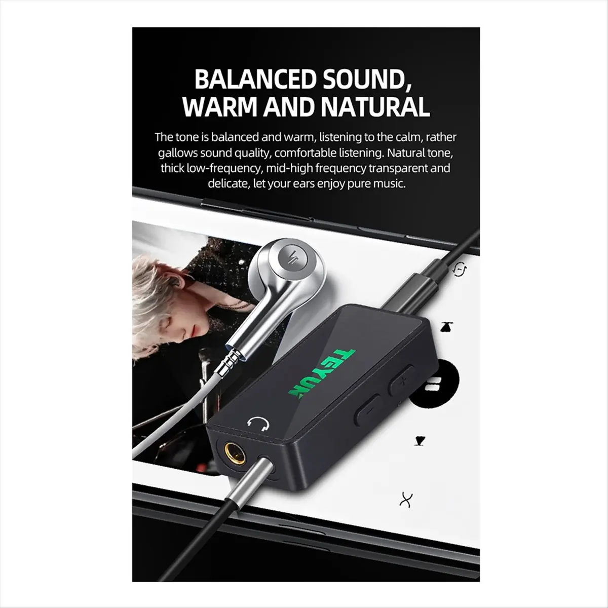 A1001F Perfect ★◀◁ HIFI Audio Decoder Amplifier Lossless Decoding Earphone Amplifier Balancer High/Low Impedance for Earphones B