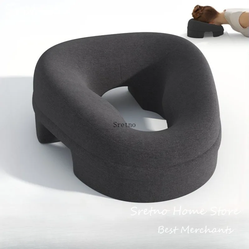 

SRETNO Memory Foam Breathable Head-Pillow Ergonomics Lying Down Neck Pillow Rest Support Pillow Body Massage Face Rest Pillows