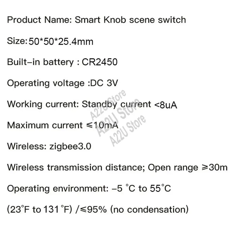 

Hot-Tuya Zigbee Smart Knob Switch Беспроводной переключатель сцен Кнопка контроллера Питание от батареи Сценарий автоматизации Smart Life
