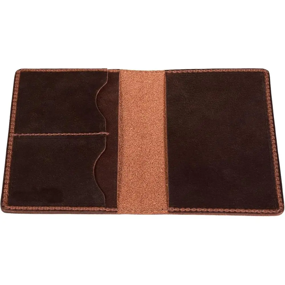 

Кожаный чехол для паспорта, двухслойный футляр из натуральной кожи, минималистичный дизайн, чехол для паспорта для путешествий, обложка для паспорта