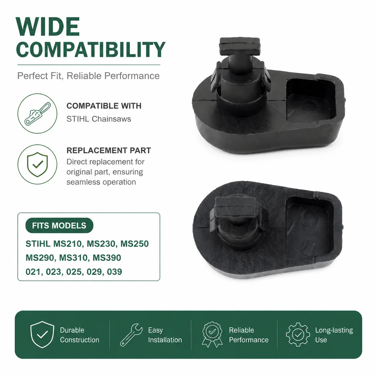 10Pcs Twist Lock Knob Air Filter Cover For Stihl MS390/310/290/250/230/210 021-025 029-039 Saw Parts OEM 11231412301/11301412300