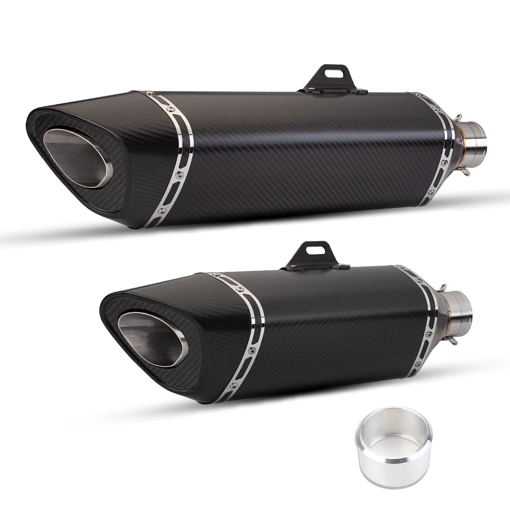 universal motorcycle r11 exhaust pipe muffler for pcx 125 150 c650gt tmx530 cb500  590MM 490MM