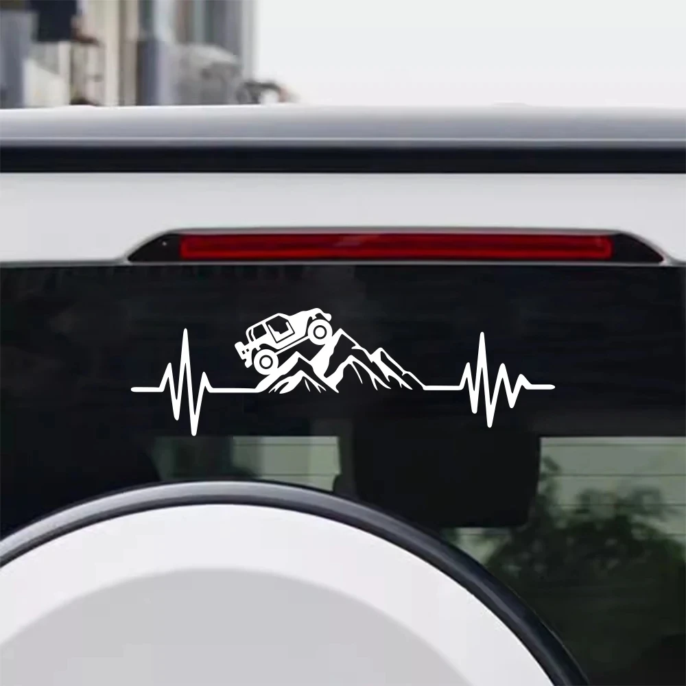 Reflective Off-Road Mountain Stickers Vinyl Decals for 4x4 Truck Jeep SUV Bumper Windshield Durable Car Decor Accessories