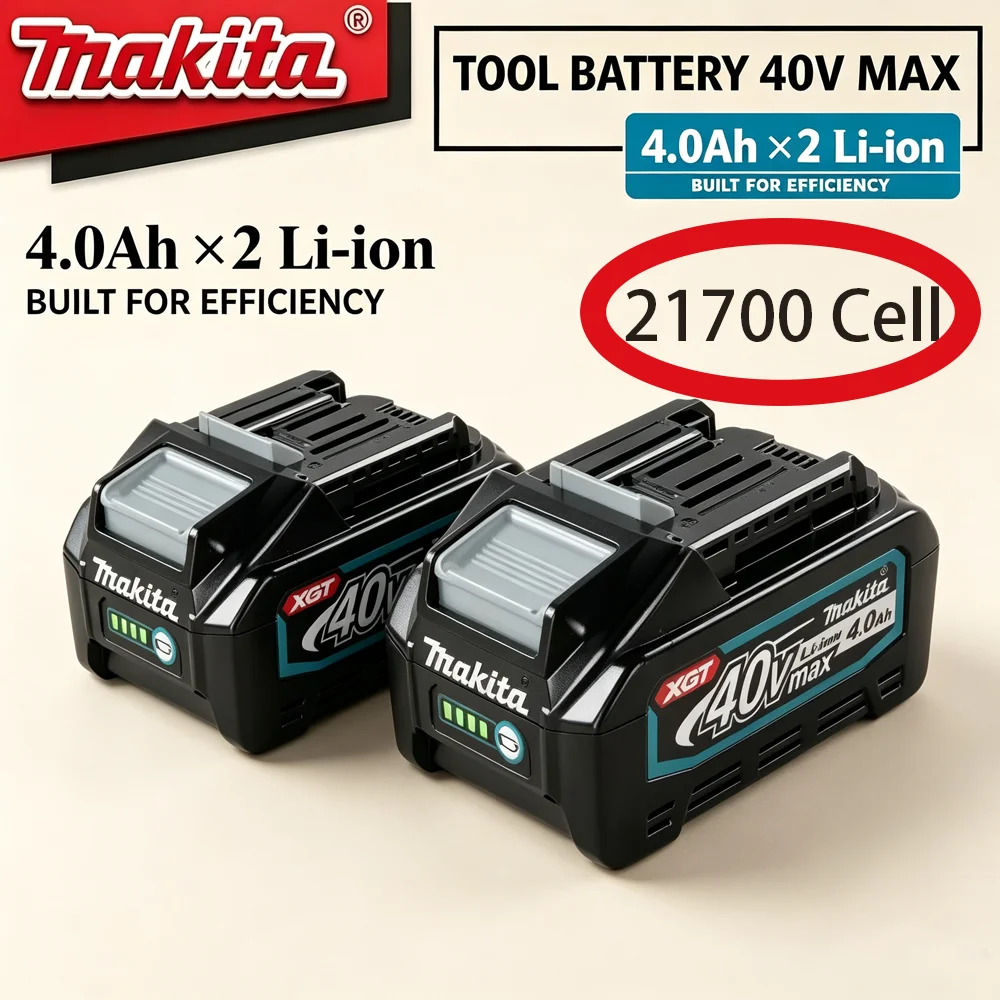 

New Makita 40V MAX XGT Lithium Ion Battery 4000mAh BL4020 BL4025 BL4040 BL4050 BL4080 Fit Makita 40V Saw Driver Grinding Tools