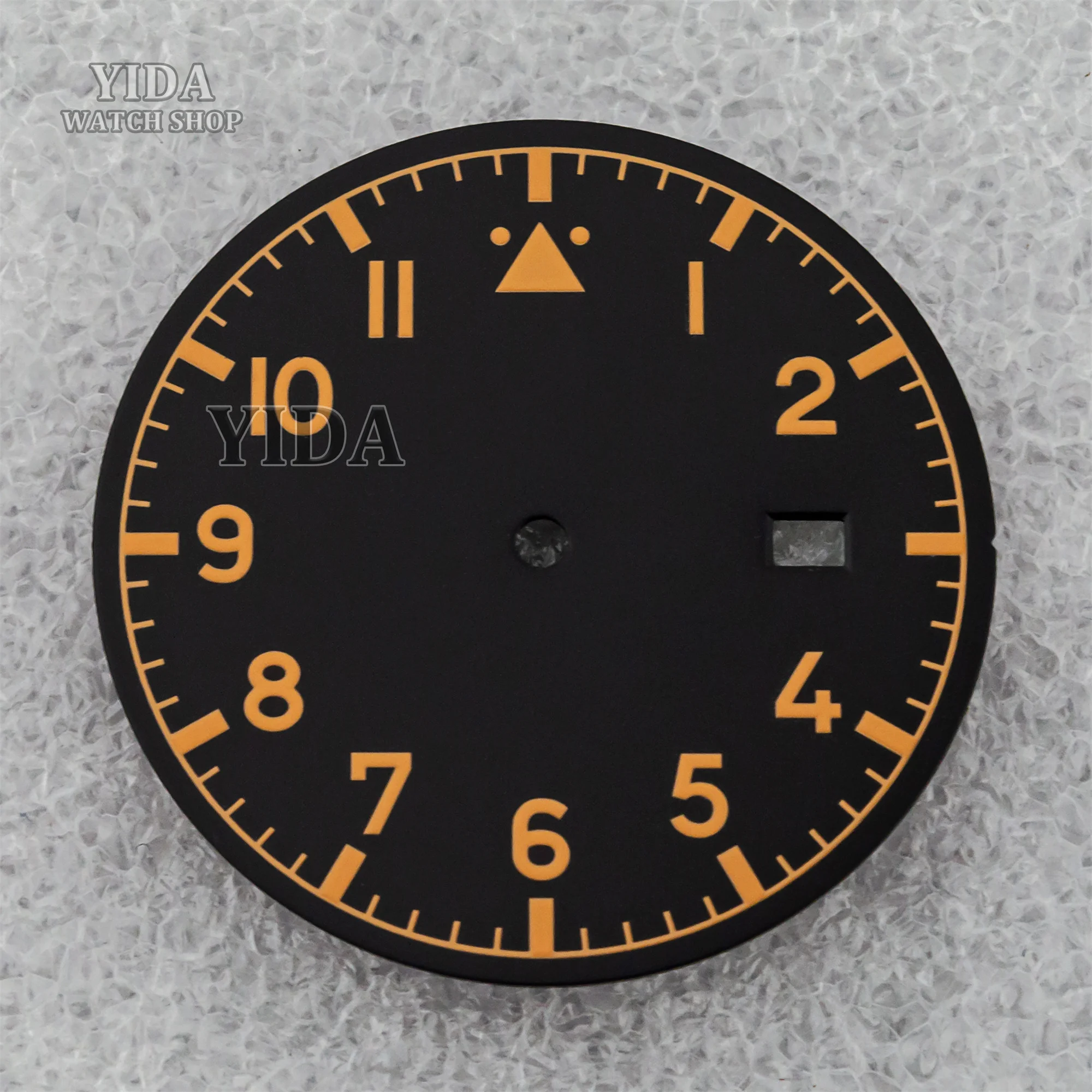 For Mark XX NH35 Dial Green Luminous Dial 36mm Watch Faces Fit NH35 NH36 Movement Mod Watch Replacements Accessories Repair Tool