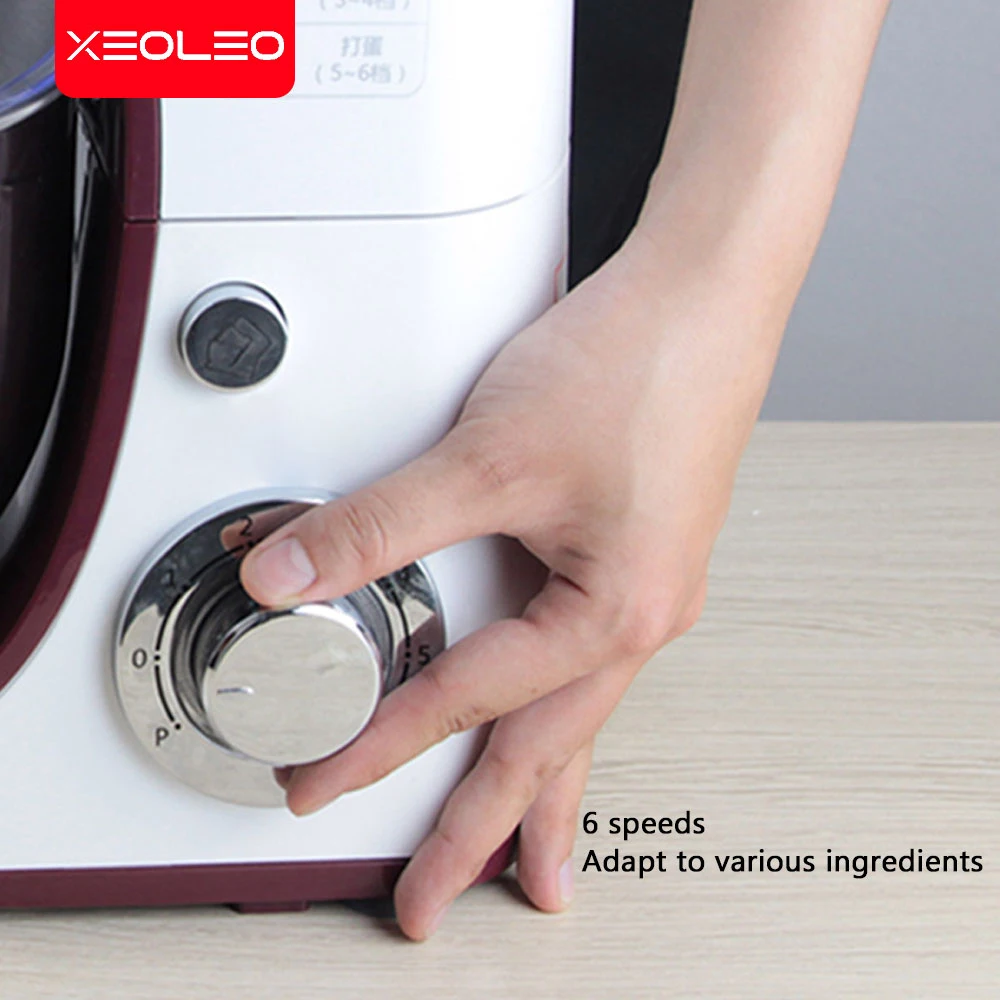 XEOLEO Commercial Planetary Vertical Mixer with Stainless Steel Bowl Electric Food Kitchen Appliance Dough Processor Mixeur