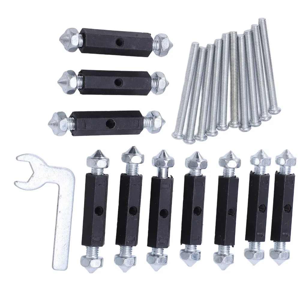 10pcs Concealed Box Electrical Box Repairer Insulation Support Rod With Wrench Wall Electrical Box Screw Tool